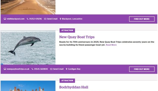 Find Your Coach Tour Section Relaunched